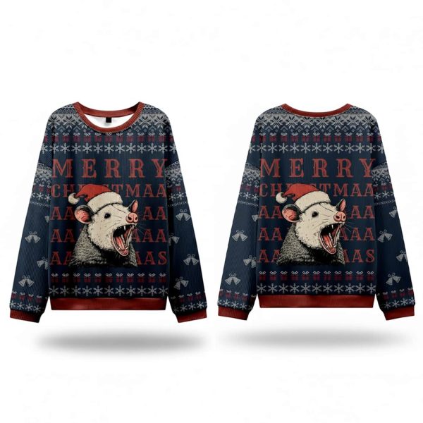 Rat Holiday Cheer Ugly Christmas Sweater