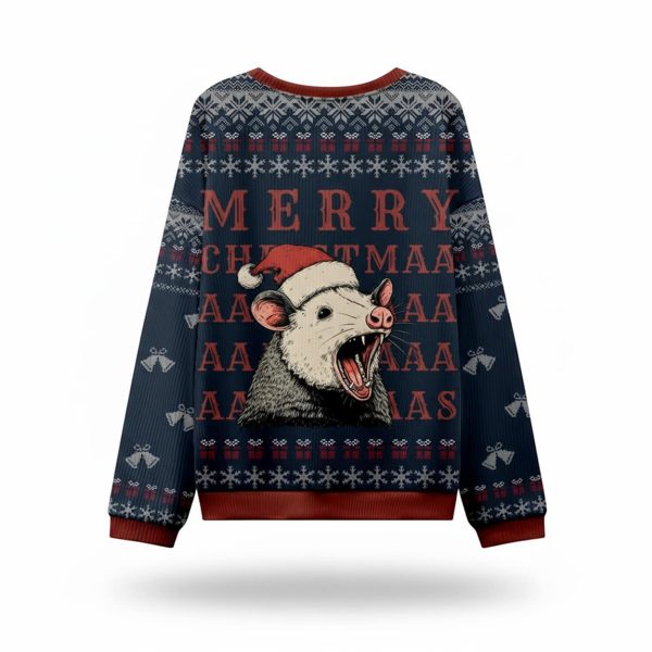 Rat Holiday Cheer Ugly Christmas Sweater 3