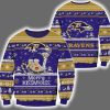 Ravens Merry Kissmyass Santa Claus Ugly Christmas Sweater