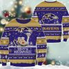 Ravens Merry Kissmyass Santa Claus Ugly Christmas Sweater 2