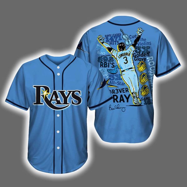 Rays Evan Longoria Thank You For The Memories 2025 Baseball Jersey