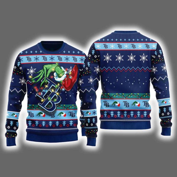 Rays Grnch Hand Ugly Christmas Sweater