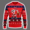 Red Sox Dabbing Santa Claus Ugly Christmas Sweater