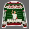 Rest In Peace Charlie Kirk Freedom Signature Ugly Christmas Sweater 5