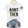 Retro Aunt Tifa Floral Print T Shirt 4