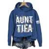 Retro Aunt Tifa Print Hoodie