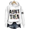 Retro Aunt Tifa Print Hoodie 3