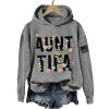 Retro Aunt Tifa Print Hoodie 4