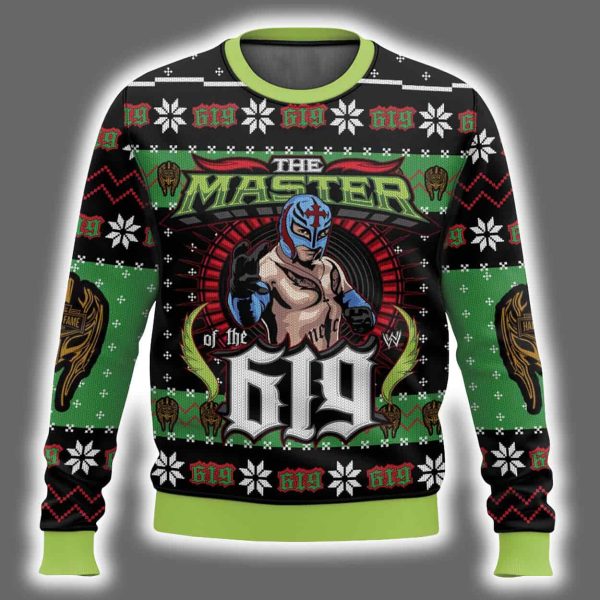 Rey Mysterio The Master Of The 619 Ugly Christmas Sweater 2