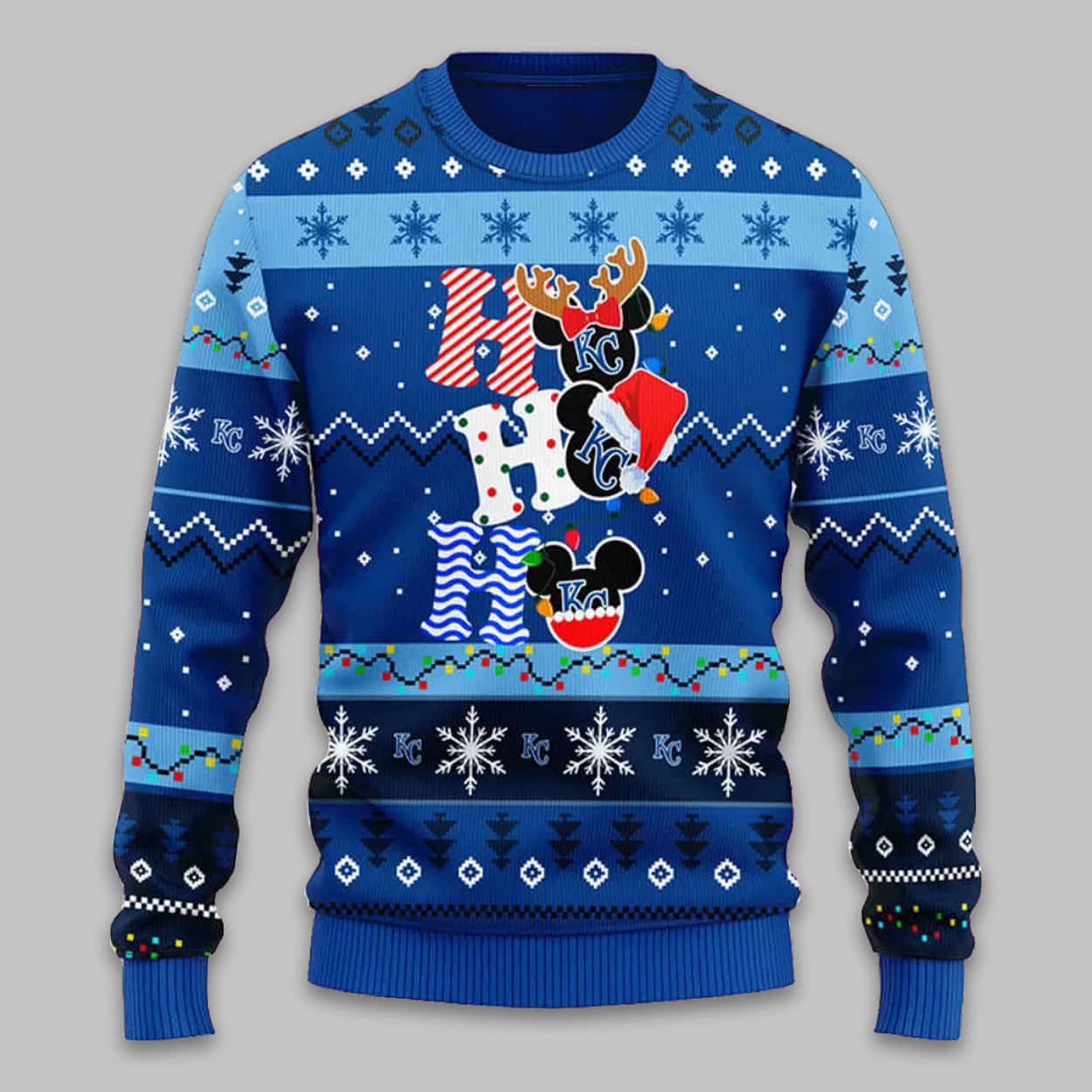 Royals HoHoHo Mickey Christmas Ugly Sweater Royals HoHoHo Mickey Christmas Ugly Sweater