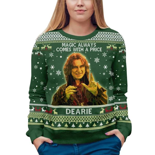 Rumplestiltskin Magic Always Come with A Price Dearie Ugly Christmas Sweater 3