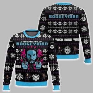 Christmas With The Boogeyman John Wick Ugly Christmas Sweater