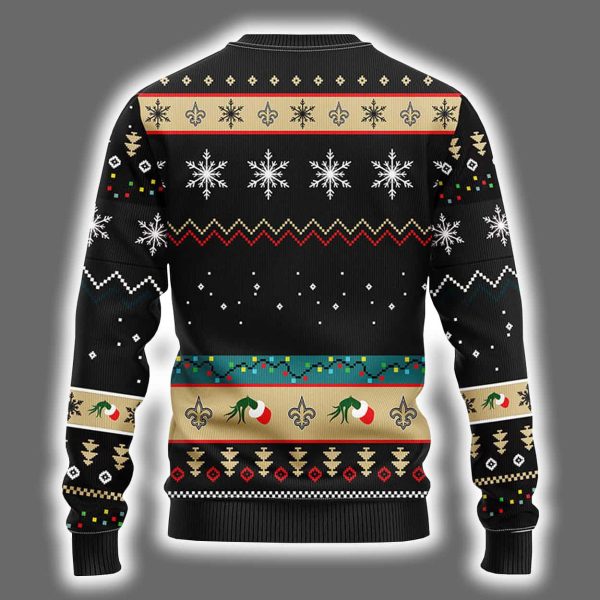 Saints Grnch Hand Ugly Christmas Sweater 3