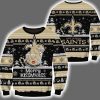 Saints Merry Kissmyass Santa Claus Ugly Christmas Sweater