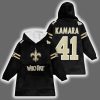 Saints Who Dat Kamara 41 Unisex Blanket Hoodie