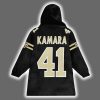 Saints Who Dat Kamara 41 Unisex Blanket Hoodie 3