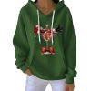 Santa Claus Cocktail Martini Glass Ribbed Pit Striped Hoodie 5
