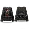 Santa Raven Still Naughty But Festive Ugly Christmas Sweater