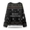 Santa Raven Still Naughty But Festive Ugly Christmas Sweater 3