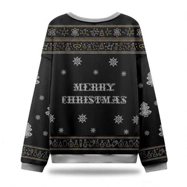 Santa Raven Still Naughty But Festive Ugly Christmas Sweater 3