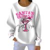 Santas Favorite Hot Mess Printed Ribbed Round Neck Sweatshirt 4