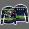 Seahawks Grnch Hand Ugly Christmas Sweater