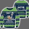 Seahawks Merry Kissmyass Santa Claus Ugly Christmas Sweater