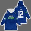 Seahawks North 12 Fan Blanket Hoodie