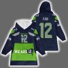 Seahawks We Are 12 Fan Blanket Hoodie