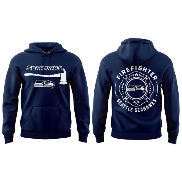 Seahawks x Firefighter Appreciation Day 2025 Hoodie Joggers Cap