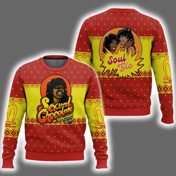 Sexual Chocolate Coming To America Ugly Christmas Sweater
