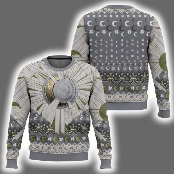 Silent Knight Marvel Moon Knight Ugly Christmas Sweater