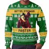 Six Million Dollar Man Better Stronger Faster Ugly Christmas Sweater 2