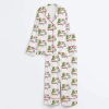 Six Seven Christmas Grnch Skeleton Satin Pajama Set 3
