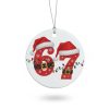 Six Seven Santa Hat Christmas Ornament