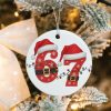 Six Seven Santa Hat Christmas Ornament 2