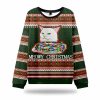 Smudge Funny Cat Meowy Christmas Ugly Sweater 2