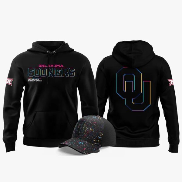 Sooners 2025 Crucial Catch Hoodie Cap