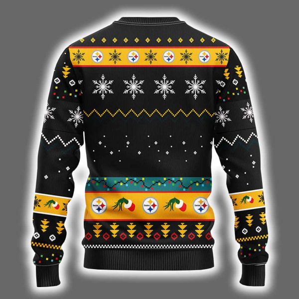 Steelers Grnch Hand Ugly Christmas Sweater 3