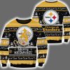 Steelers Merry Kissmyass Santa Claus Ugly Christmas Sweater
