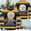 Steelers Merry Kissmyass Santa Claus Ugly Christmas Sweater 2