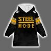 Steelers Steel Mode TJ Watt 90 Blanket Hoodie 2