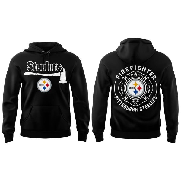 Steelers x Firefighter Appreciation Day 2025 Hoodie Joggers Cap