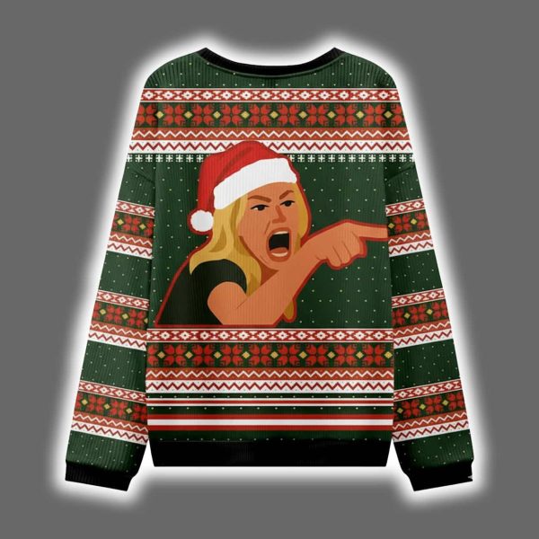 Stop Eating The Tinsel Ugly Christmas Sweater 3