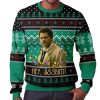 Supernatural Misha Collins Castiel Hey Assbutt Ugly Christmas Sweater 2