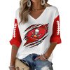 Tampa Bay Football Print Waffle Long Sleeve Shirt