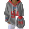 Team Benito 94 Puerto Rico Print Ribbed Casual Hoodie 3