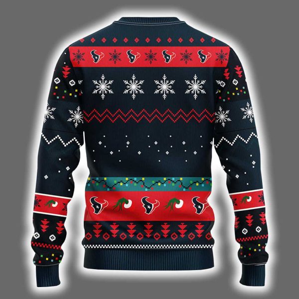 Texans Grnch Hand Ugly Christmas Sweater 3
