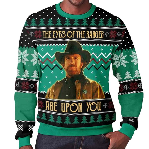 The Eyes Of The Ranger Christmas Ugly Sweater 2