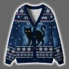 The Yule Cat Is Coming Christmas Cardigan 2